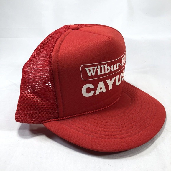 VTG Cayuse Wilbur Ellis Farming Agriculture Trucker Mesh Snapback Hat Cap 90s - Picture 2 of 11